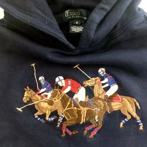Polo by Ralph Lauren Shirts & Tops - Boys Polo Ralph Lauren Blue Horses Hoodie 5 6 Polo by Ralph Lauren Shirts & Tops - Boys Polo Ralph Lauren Blue Horses Hoodie 5 6